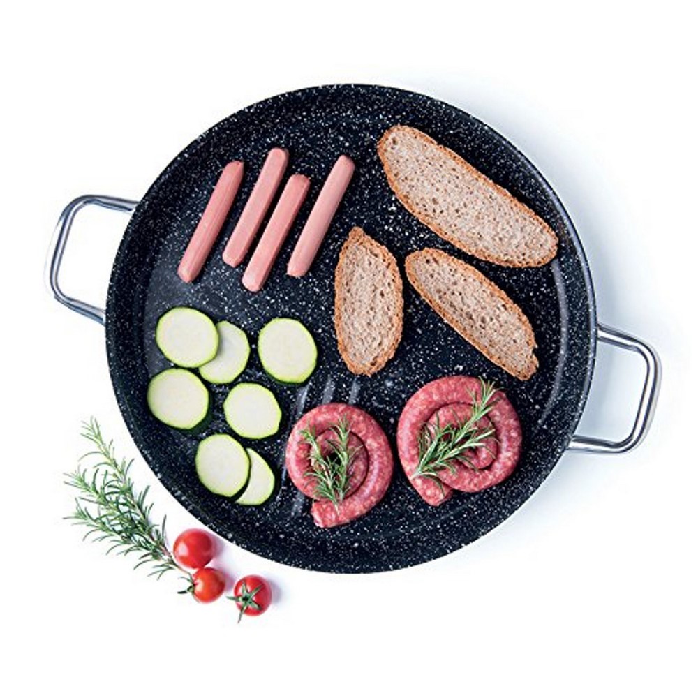 Acquista online Rock'N Cook Grill Plate, 36 cm, Aluminum, Black Excelsa